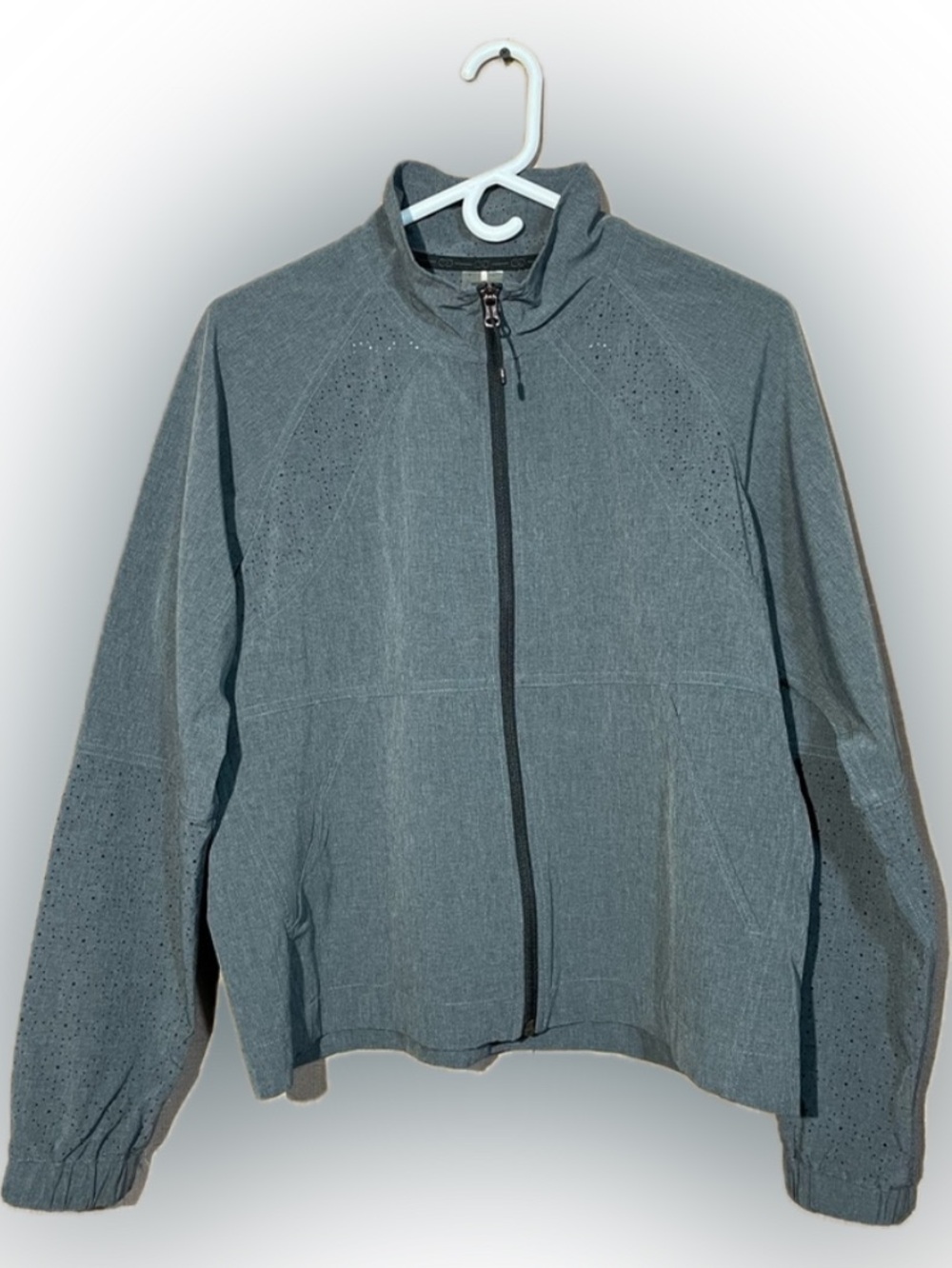 CALIA by Carrie Underwood Women's M Heather Woven Full Zip Lightweight Jacket